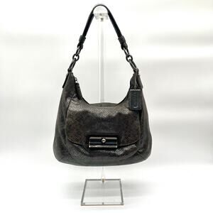 COACH Kristin Python Leather Hobo Bag